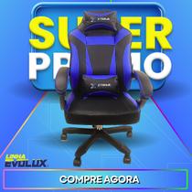 Cadeira Gamer Giratória Gamer XTreme Gamers Supra Preta e Azul Gaming - LinhaEvolux