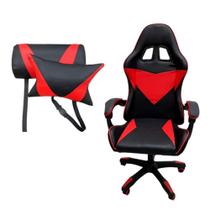 Cadeira Gamer Giratória Games Computador Vermelha E Preta - GMR