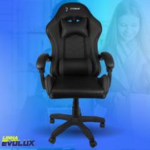 Cadeira Gamer Giratória XTreme Gamers NY Preta Jogo Gaming - EVOLUX