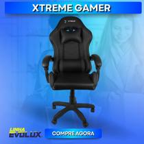 Cadeira Gamer Giratória XTreme Gamers NY Preta Jogo Gaming - EVOLUX