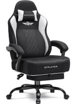 Cadeira Gamer GTPLAYER para Pessoas Altas e Grandes, Tecido Respirável, Apoio para os Pés Cadeira Gamer GTPLAYER para Pessoas Altas e Grandes, Tecido Respirável, Apoio para os Pés