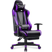 Cadeira Gamer GTPLAYER Reclinável com Apoio para os Pés Ergonômica Roxa
