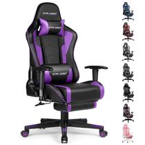 Cadeira Gamer GTRACING com Apoio para Pés, Caixas de Som, Bluetooth, Música, Ergonômica, Resistente para Computador e Escritório