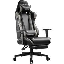 Cadeira Gamer GTRACING com Descanso para Pés, Cadeira Ergonômica para Computador, Reclinável com Ajuste de Altura, Giratória com Apoio de Cabeça e Lombar (Camuflado)