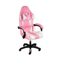 Cadeira Gamer Hawker Poliuretano Rosa Cadeira Gamer Hawker Poliuretano Rosa