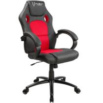 Cadeira Gamer Husky Gaming Snow, Preto e Vermelho, Cilindro de Gás Classe 4, Base em Metal, Roda em Nylon - HSN-BR