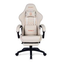 Cadeira Gamer Husky Tempest 700, Até 145kg, Almofadas, Reclinável 150º, PU, Descanso para Pés, Branca - HCG700BR