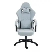 Cadeira Gamer Husky Tempest 700, Até 145kg, Almofadas, Reclinável 150º, Tecido, Descanso para Pés, Cinza - HCG700CZT