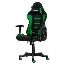 Cadeira Gamer Ii Reclinável 180º Giratória Preta Com Verde - Waw Design