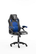 Cadeira Gamer Jungle Preta E Azul Clanm