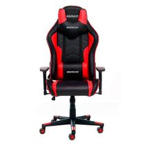 Cadeira Gamer MaxRacer Tactical Vermelha Reclina Braço 3D