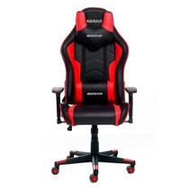 Cadeira Gamer MaxRacer Tactical Vermelha Reclina Braço 3D