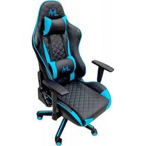Cadeira Gamer Mtek Mk01 Reclinável Preto Azul