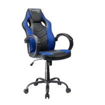 Cadeira Gamer MX0 Giratória Preto/Azul Ergonomica Confortável
