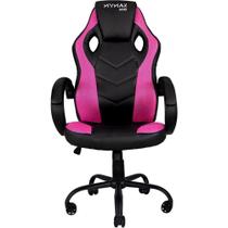 Cadeira Gamer MX0 Giratória Preto e Rosa Mymax