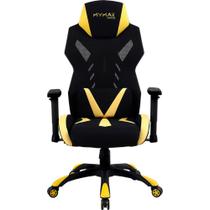 Cadeira Gamer MX13 Giratoria Preto/Amarelo - MYMAX