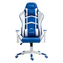 Cadeira Gamer MX5 Giratória Branco e Azul - MYMAX