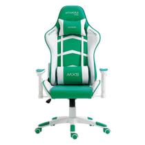 Cadeira Gamer Mx5 Giratória Branco E Verde - Mymax