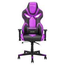 Cadeira Gamer MX9 Giratoria Preto/Roxo - MYMAX