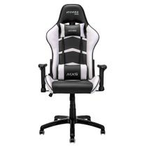 Cadeira Gamer Mymax MX5, Até 150kg, Com Almofadas, Reclinável, Descanso de Braço 2D, Preto e Branco - MGCH-MX5/WH