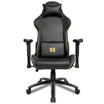 Cadeira Gamer Netenho Miramar V2, Preto e Dourado, NT-MRM-V2