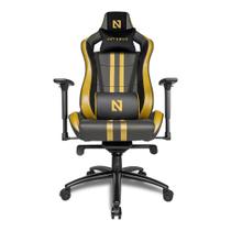 Cadeira Gamer Netenho Rozhok V2, Preto e Dourado, NT-RZK-V2 - Pichau