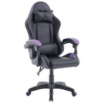 Cadeira Gamer Ninja Yako, Reclinável, Preta e Roxa, GN-CH-YKR0DBPL