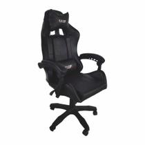 Cadeira Gamer para Escritório com Apoio para Braços Racer Plus Preto