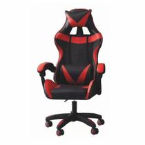 Cadeira Gamer para Escritório com Apoio para Braços Racer Plus Preto/Vermelho
