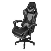 Cadeira Gamer para Escritório Reclinável com Almofadas Lombar e Pescoço Preta Hawker OR Design