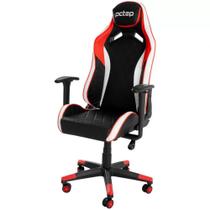 Cadeira Gamer PCTop Premium SE1020 Preto com vermelho