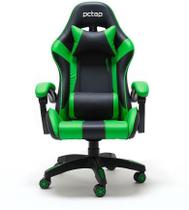 Cadeira Gamer Pctop, Preta e Verde - PC6022-RE