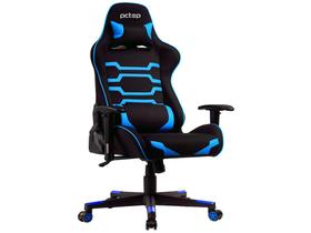 Cadeira Gamer PCTop Reclinável Preto e Azul