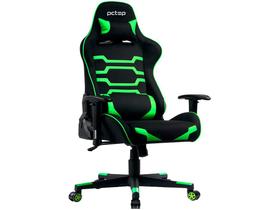 Cadeira Gamer PCTop Reclinável Preto e Verde