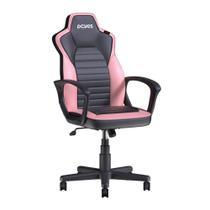 Cadeira Gamer PCYes Mad Racer STI Turbo Candy Pink, Até 120kg, Reclinável, Rosa - MRSTIR10RS