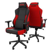 Cadeira Gamer PCYES, Prime, Até 150Kg, Reclinável, Com Almofadas, Cilindro de Gás Classe 4, Couro PU, Red Magma - Pcgp-Rd