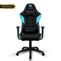 Cadeira Gamer Premium ThunderX3 EC3 Azul Ciano Reclinável com Design Ergonômico