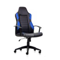 Cadeira gamer Preta c/ azul MK-793 A - Makkon