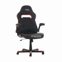 Cadeira Gamer Preta com vermelho MK-777 - Makkon