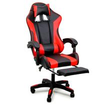 Cadeira Gamer Preta e Vermelha Prizi - Pz1005