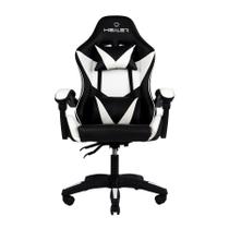 Cadeira Gamer Preto e Branco Healer Lancer Reclinável Giratória