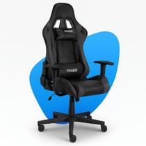 Cadeira Gamer Profissional Moob GT Racer Preta Reclinável 180 Ergonômica