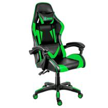 Cadeira Gamer Reclinável 140 Graus Com Rodinhas Xzone CGR-01 Preto Verde