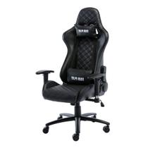 Cadeira Gamer Reclinável Giratório NR-17 Fair Play Fratini Poliuretano (PU) Preto Base Aço Rodízio