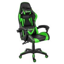 Cadeira Gamer Reclinável Premium X-Zone Cgr-01 Preta e Verde