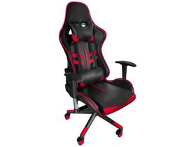 Cadeira Gamer Reclinável Preta e Vermelha GAM-VE1 AC Comercial Cadeira Gamer Reclinável Preta e Vermelha GAM-VE1 AC Comercial