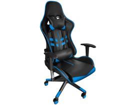 Cadeira Gamer Reclinável Preto e Azul GAM-AZ1 AC Comercial