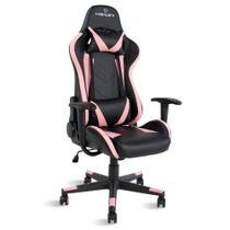 Cadeira gamer Reclinável Strike Healer Pink/Preto