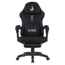 Cadeira Gamer Rise Mode Z11, Ângulo Ajustável, Tecido, Preto - RM-CG-Z11-BK