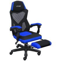 Cadeira Gamer Rocket Preta Com Azul Cgr10Paz - VINIK